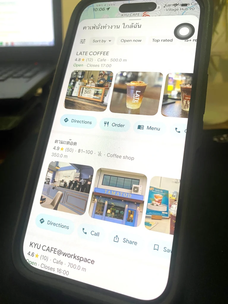 ร้านอาหารใน Google map-Google Ads Local Store Visits โปรโมทหน้าร้าน อย่างมืออาชีพ