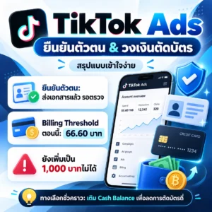TikTok Ads วงเงินตัดบัตร 66.60 บาท และ Automatic Payment ถูก Pause